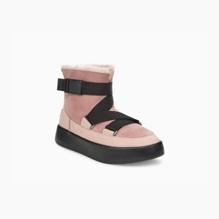 UGG Classic Boom Buckle - Boots Dame - Rosa (NO-F416)